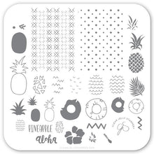 Load image into Gallery viewer, Pineapple Pizazz (CjS-130) Steel Stamping Plate
