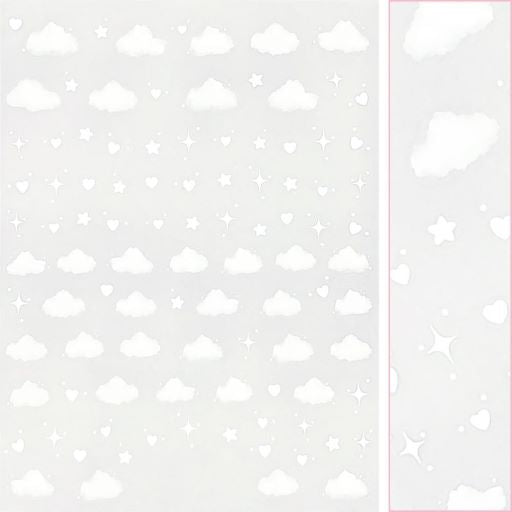 Nail Art Sticker - Dreamy Clouds