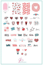 Load image into Gallery viewer, LoVe Notes (CjS V-12) Steel Stamping Plate
