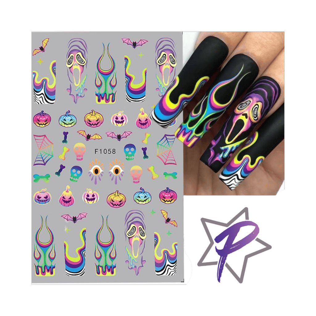 Pasties Halloween Rainbow Stickers