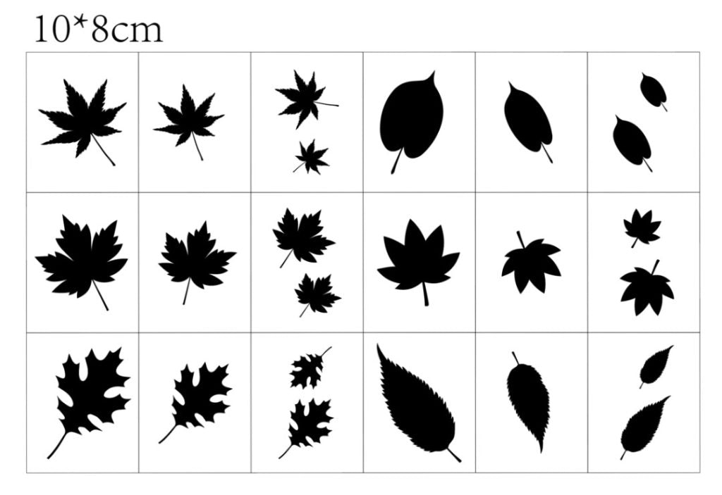 Fall Leaf Stencils