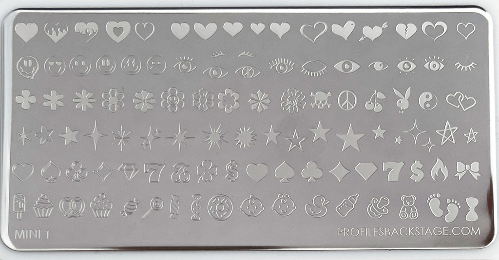 Mini Icons Stamping Plate