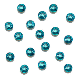Peacock Blue Rhinestones Flatback 144pc