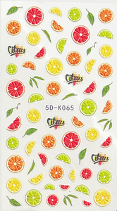 Textured 5D Decals Citrus