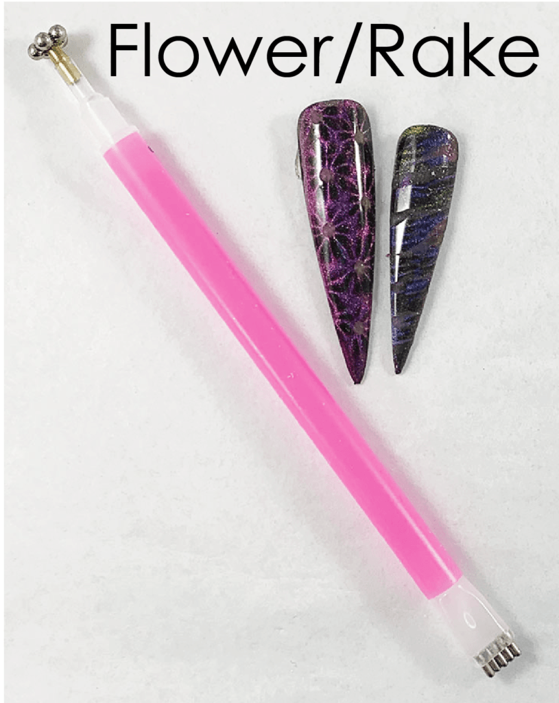 Double-Sided Flower & Stripe Magnet Pen