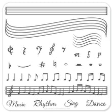 Load image into Gallery viewer, Music and Notes (CjS-11) - Steel Stamping Plate
