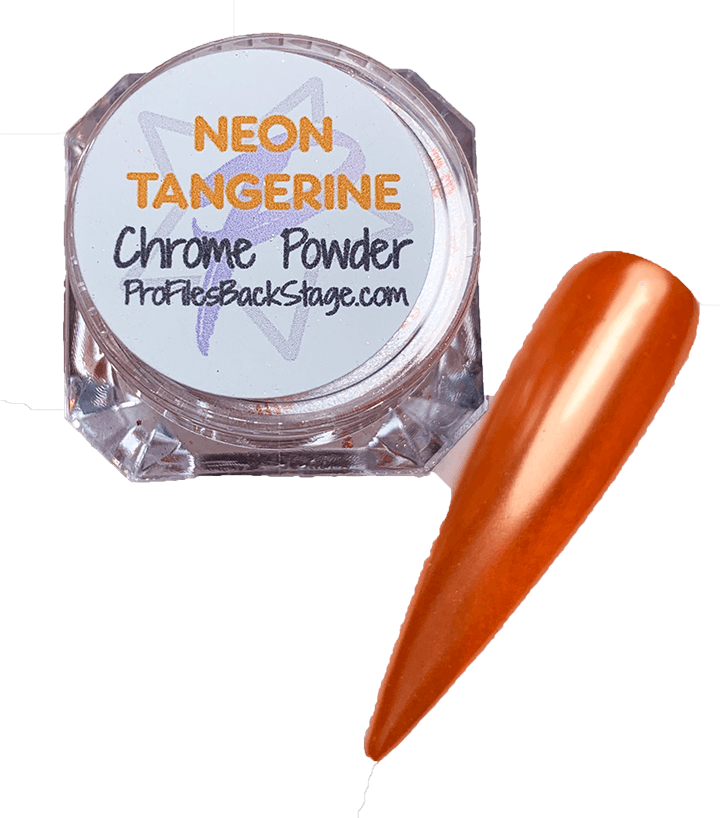 Neon Tangerine Chrome Powder