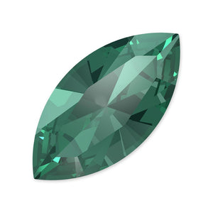 Swarovski Marquise Flatback Emerald 12 Pieces